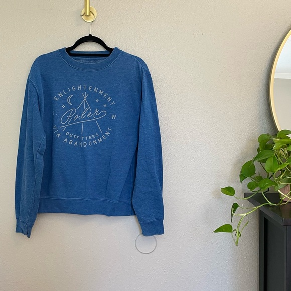 OG Poler Stuff Blue Crewneck Sweatshirt - Picture 2 of 7